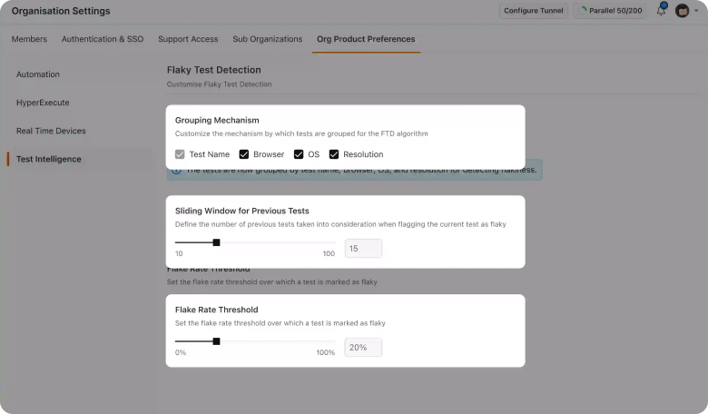 Customization Of Flaky Test Detection